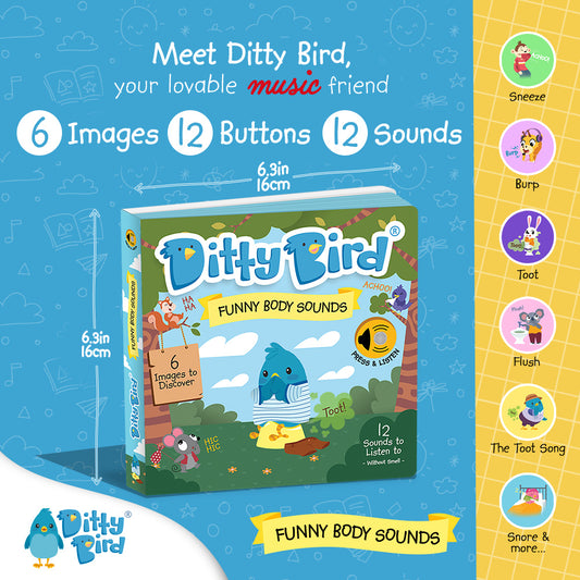 Ditty Bird Musical Books - Funny Body Sounds