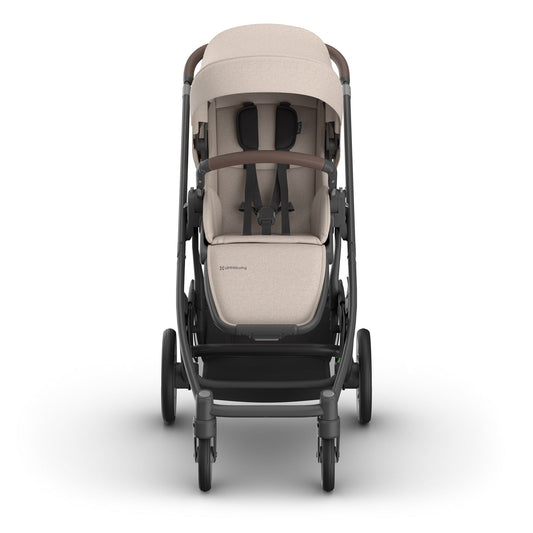 UPPAbaby Cruz V3 Stroller - Ada (Sandstone Melange / Carbon Frame / Chestnut Leather) - 0403-CRZ-NA-ADA
