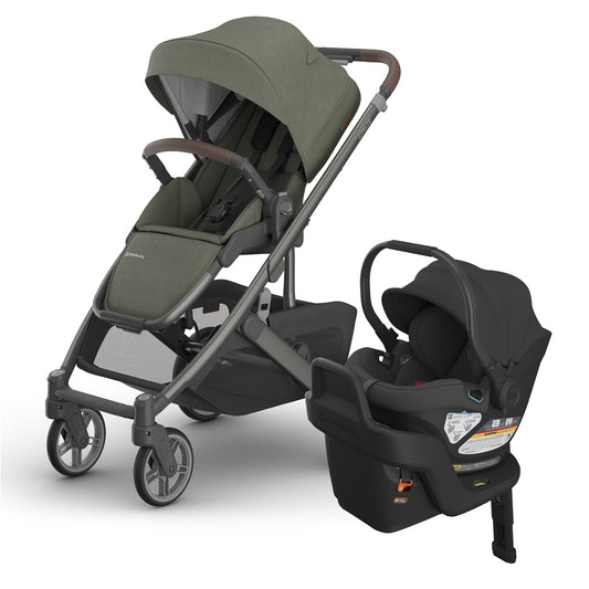 UPPAbaby Cruz V3 + Aria Travel System Bundle - Evelyn / Jake - 0403-CRZ-NA-EVE-1001-ARI-US-JKE