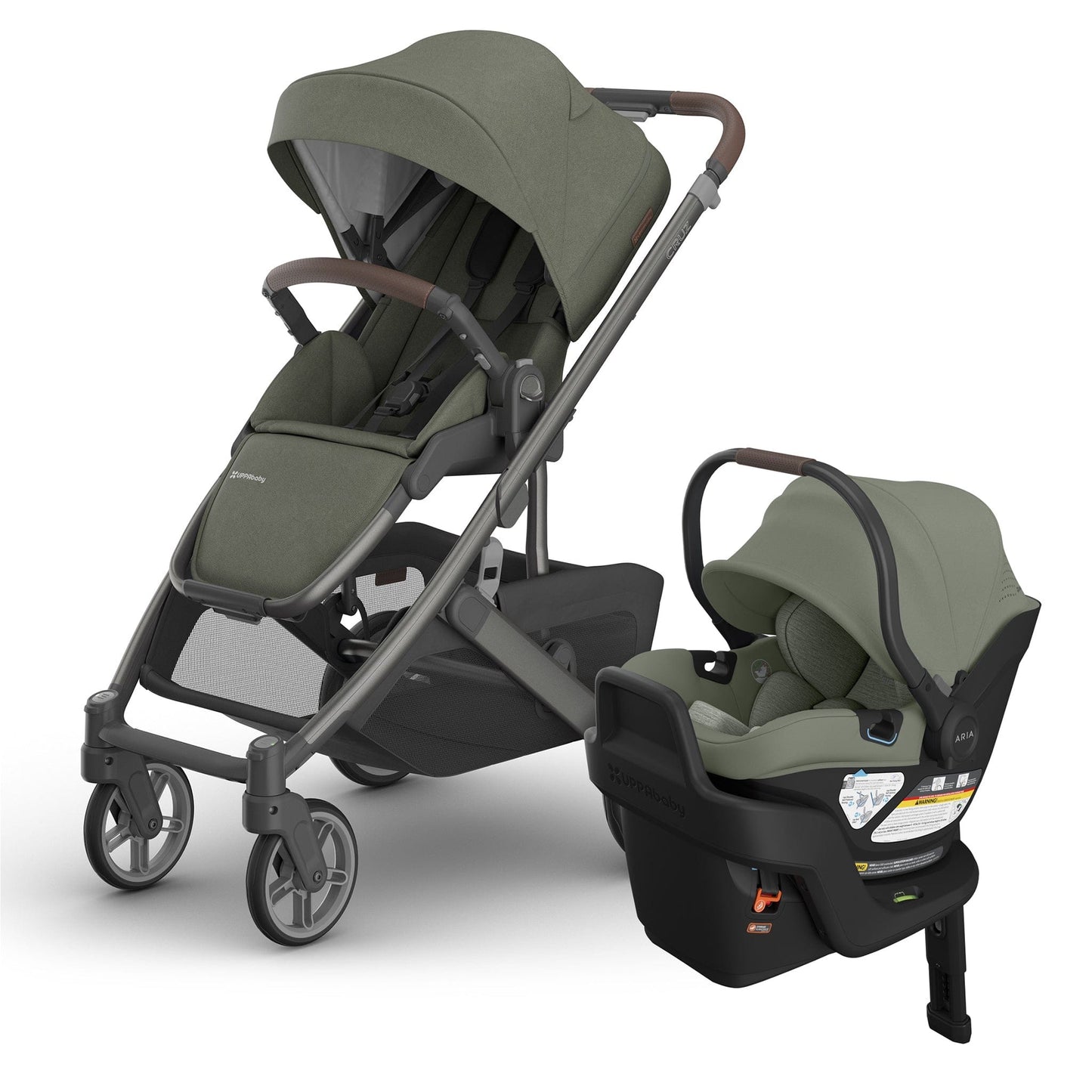 UPPAbaby Cruz V3 + Aria V2 Travel System Bundle - Evelyn / Evelyn - 0403-CRZ-NA-EVE-1002-ARI-US-EVE