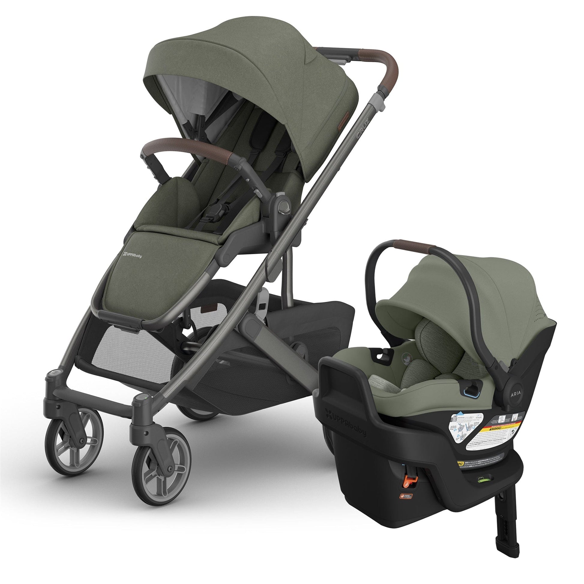 UPPAbaby Cruz V3 + Aria V2 Travel System Bundle - Evelyn / Evelyn - 0403-CRZ-NA-EVE-1002-ARI-US-EVE