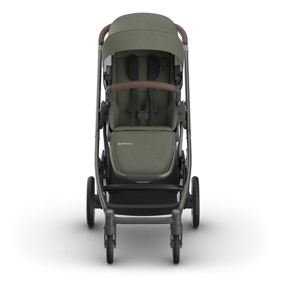 UPPAbaby Cruz V3 Stroller - Evelyn (Meadow Green / Graphite Frame / Chestnut Leather) - 0403-CRZ-NA-EVE