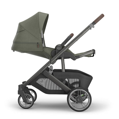 UPPAbaby Cruz V3 Stroller - Evelyn (Meadow Green / Graphite Frame / Chestnut Leather) - 0403-CRZ-NA-EVE