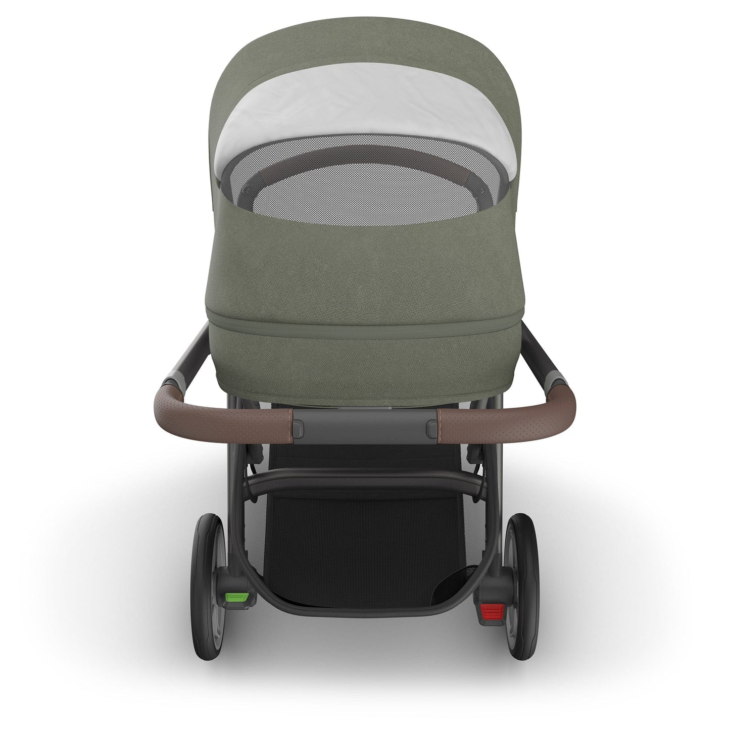 UPPAbaby Cruz V3 Stroller - Evelyn (Meadow Green / Graphite Frame / Chestnut Leather) - 0403-CRZ-NA-EVE
