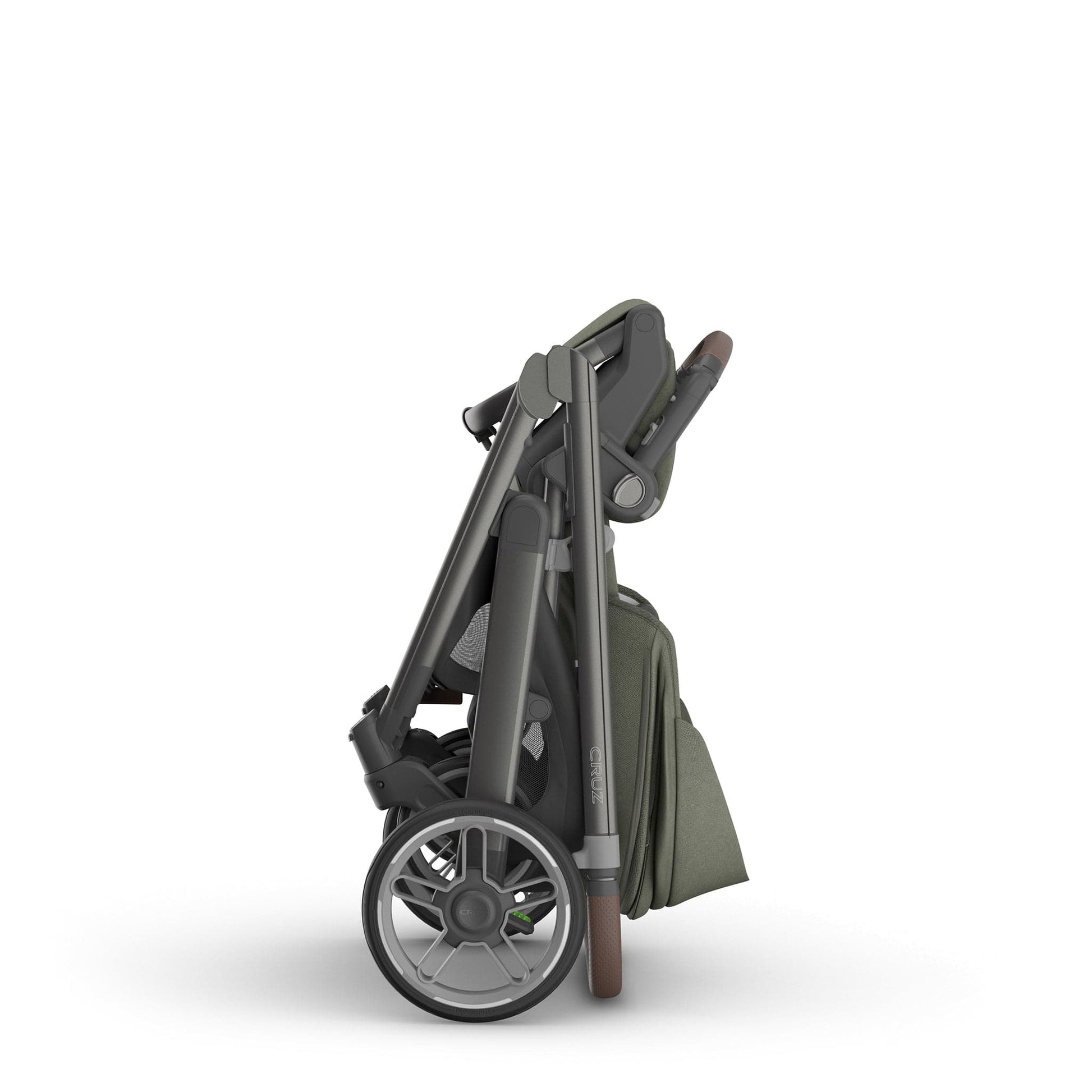 UPPAbaby Cruz V3 Stroller - Evelyn (Meadow Green / Graphite Frame / Chestnut Leather) - 0403-CRZ-NA-EVE