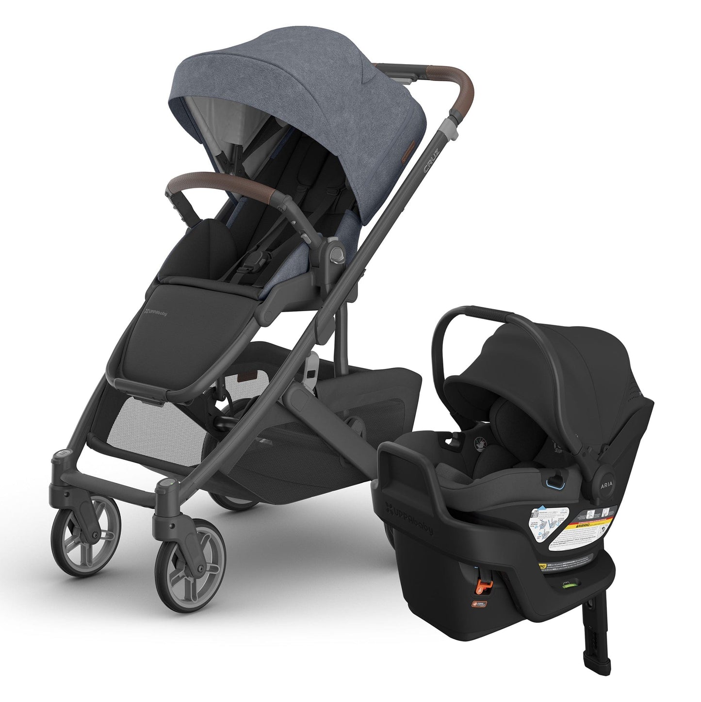 UPPAbaby Cruz V3 + Aria V2 Travel System Bundle - Julian / Jake - 0403-CRZ-NA-JUL-1002-ARI-US-JKE