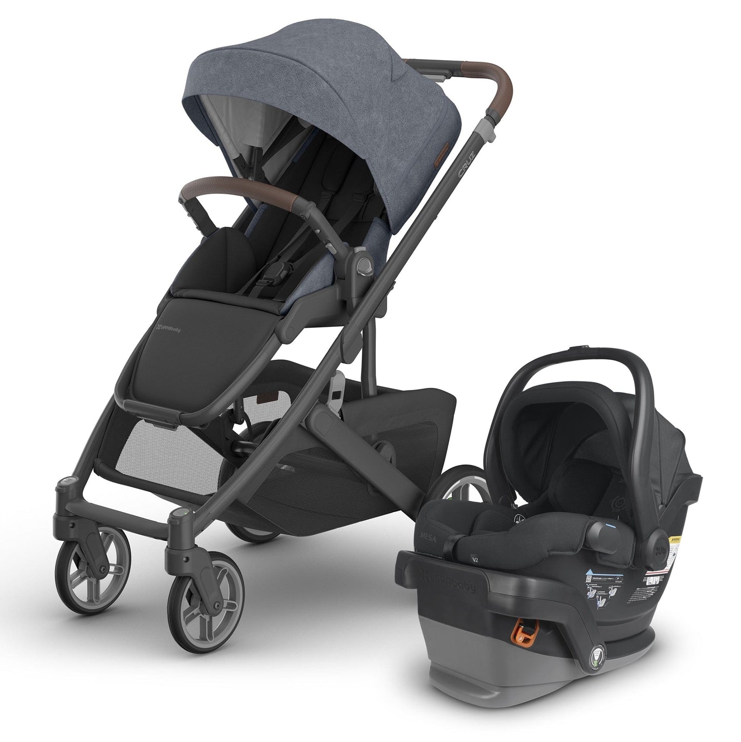 UPPAbaby Cruz V3 + Mesa V2 Travel System Bundle - Julian / Jake - 0403-CRZ-NA-JUL-1002-MSA-US-JKE