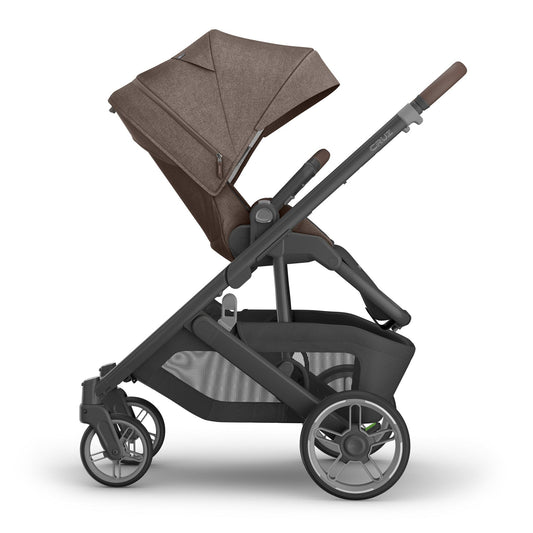 UPPAbaby Cruz V3 Stroller - Owen (Mocha Melange / Carbon Frame / Chestnut Leather) - 0403-CRZ-NA-OWN