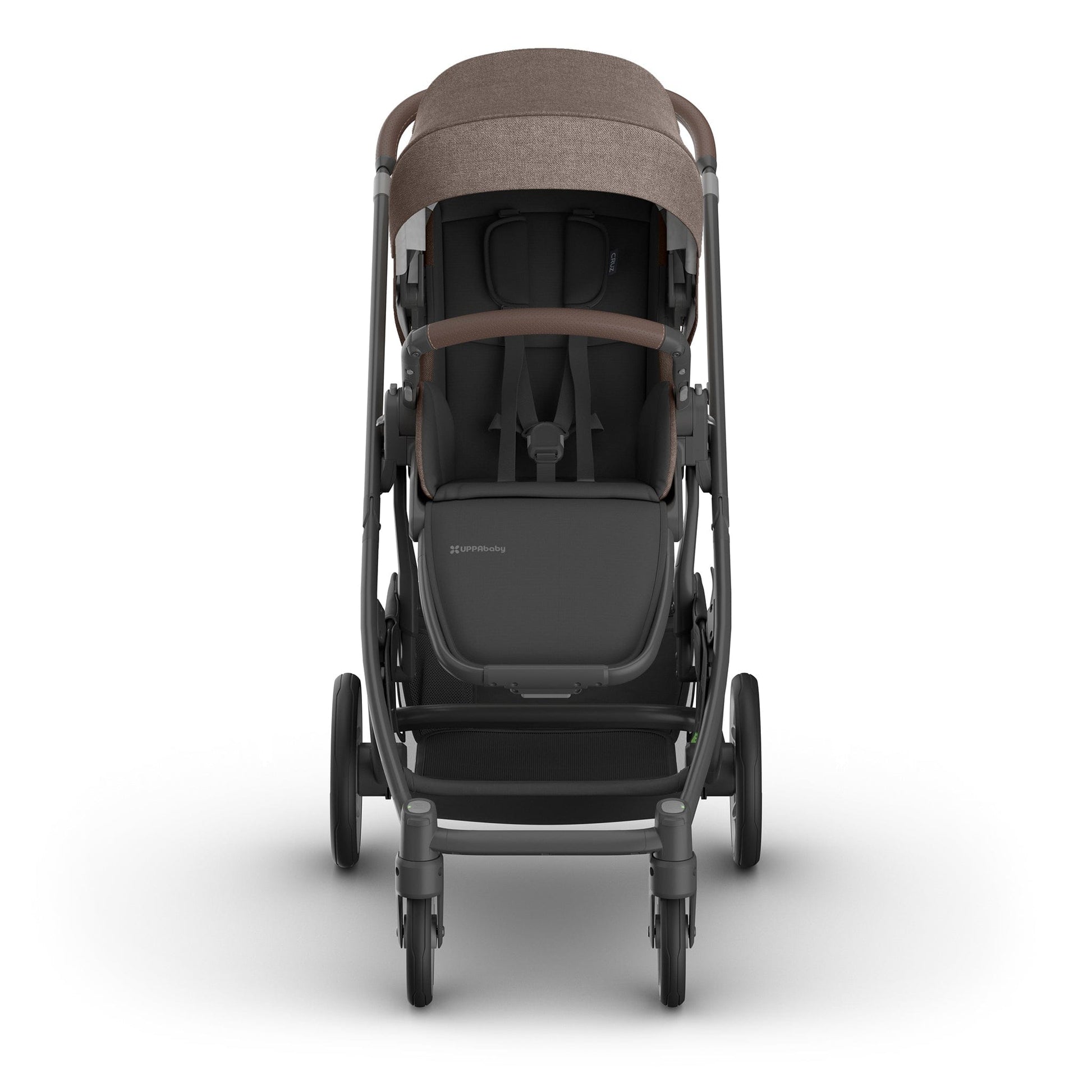 UPPAbaby Cruz V3 Stroller - Owen (Mocha Melange / Carbon Frame / Chestnut Leather) - 0403-CRZ-NA-OWN
