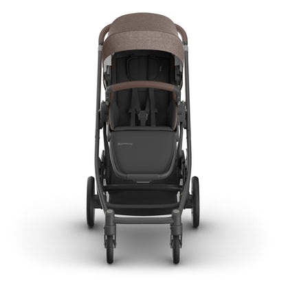 UPPAbaby Cruz V3 Stroller - Owen (Mocha Melange / Carbon Frame / Chestnut Leather) - 0403-CRZ-NA-OWN