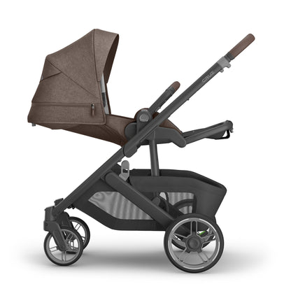 UPPAbaby Cruz V3 Stroller - Owen (Mocha Melange / Carbon Frame / Chestnut Leather) - 0403-CRZ-NA-OWN
