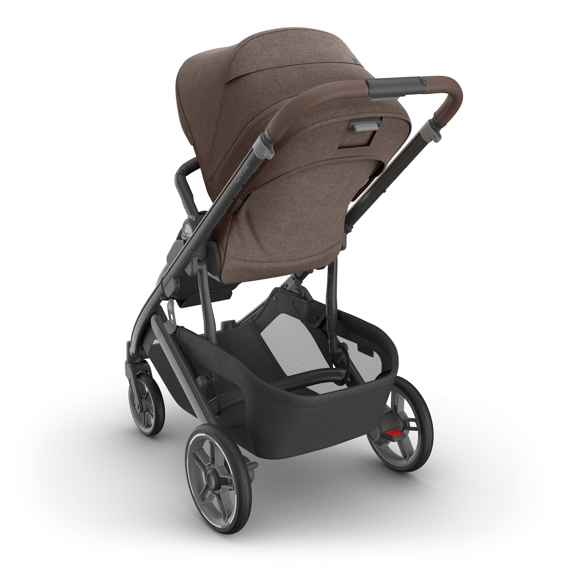 UPPAbaby Cruz V3 Stroller - Owen (Mocha Melange / Carbon Frame / Chestnut Leather) - 0403-CRZ-NA-OWN