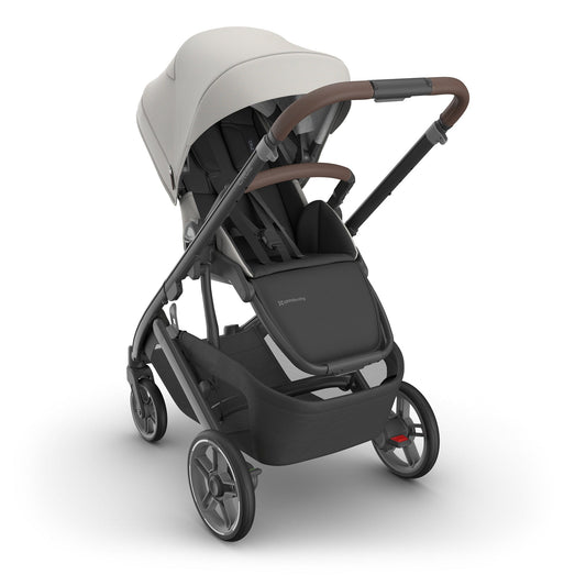 UPPAbaby Cruz V3 Stroller - Savannah (Pearl Gray Jacquard / Carbon Frame / Chestnut Leather) - 0403-CRZ-NA-SAV