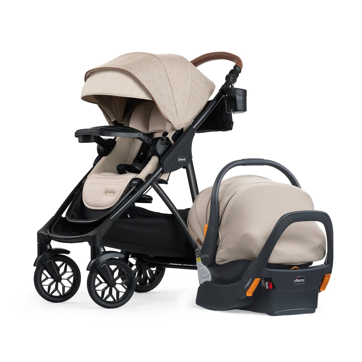 Chicco Corso Primo ClearTex Modular Travel System - Hazelnut - 04087207910070