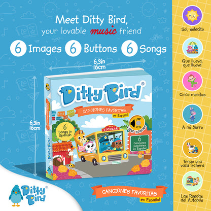 Ditty Bird Musical Books - Canciones Favoritas