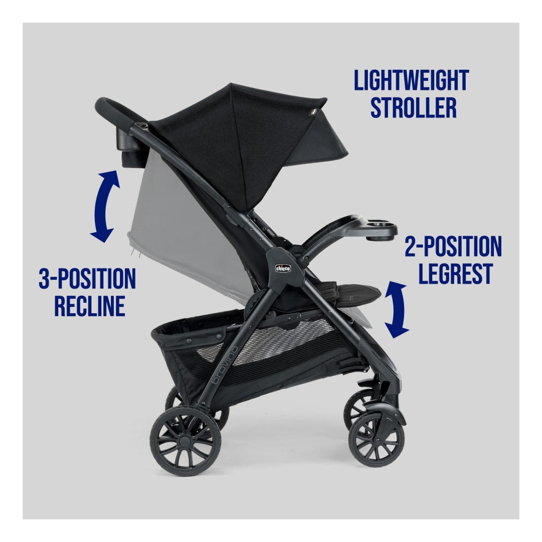 Chicco Bravino Lightweight Stroller - Ravine