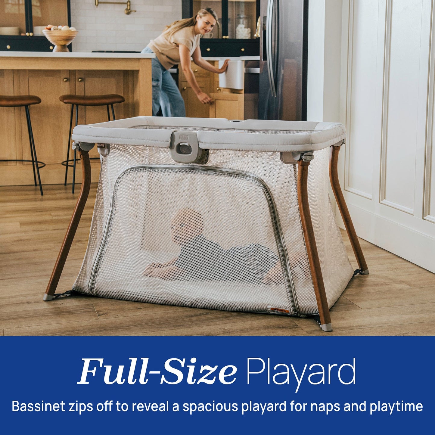 Chicco Alfa Lite Nest Lightweight Travel Playard - Serene - 05087318730070