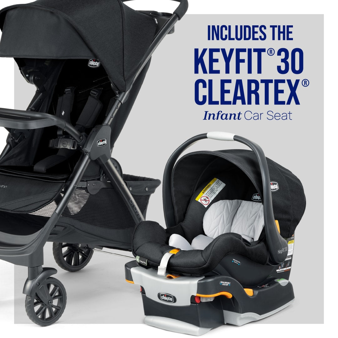 Chicco Bravino ClearTex Travel System - Moss
