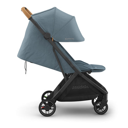 UPPAbaby Minu V3 Compact Stroller - Dillan (Stone Blue / Carbon Frame / Sand Leather)