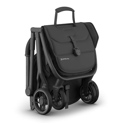 UPPAbaby Minu V3 Compact Stroller - Jake (Charcoal / Carbon Frame / Black Leather)
