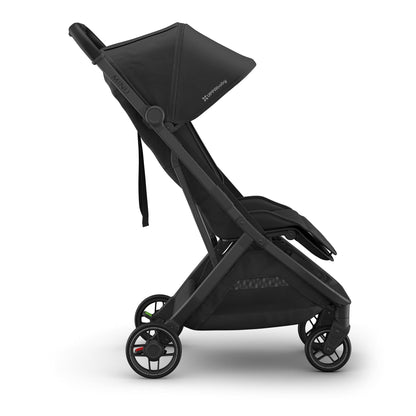 UPPAbaby Minu V3 Compact Stroller - Jake (Charcoal / Carbon Frame / Black Leather)
