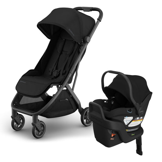 UPPAbaby Minu V3 Compact Stroller + Aria V2 Travel System Bundle - James