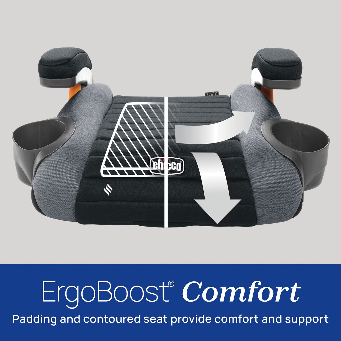 Chicco GoFit ClearTex Backless Booster Car Seat - Orchid - 08087092200070