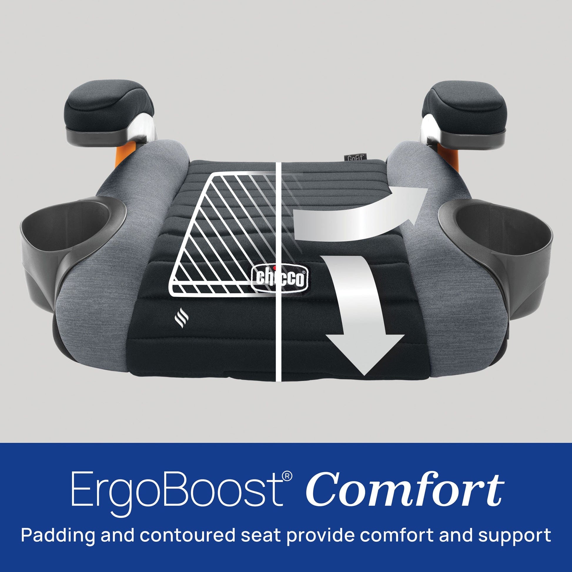 Chicco GoFit ClearTex Backless Booster Car Seat - Orchid - 08087092200070