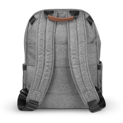 UPPAbaby Changing Backpack - Jake (Charcoal / Black Leather) - 0902-DPB-WW-JKE