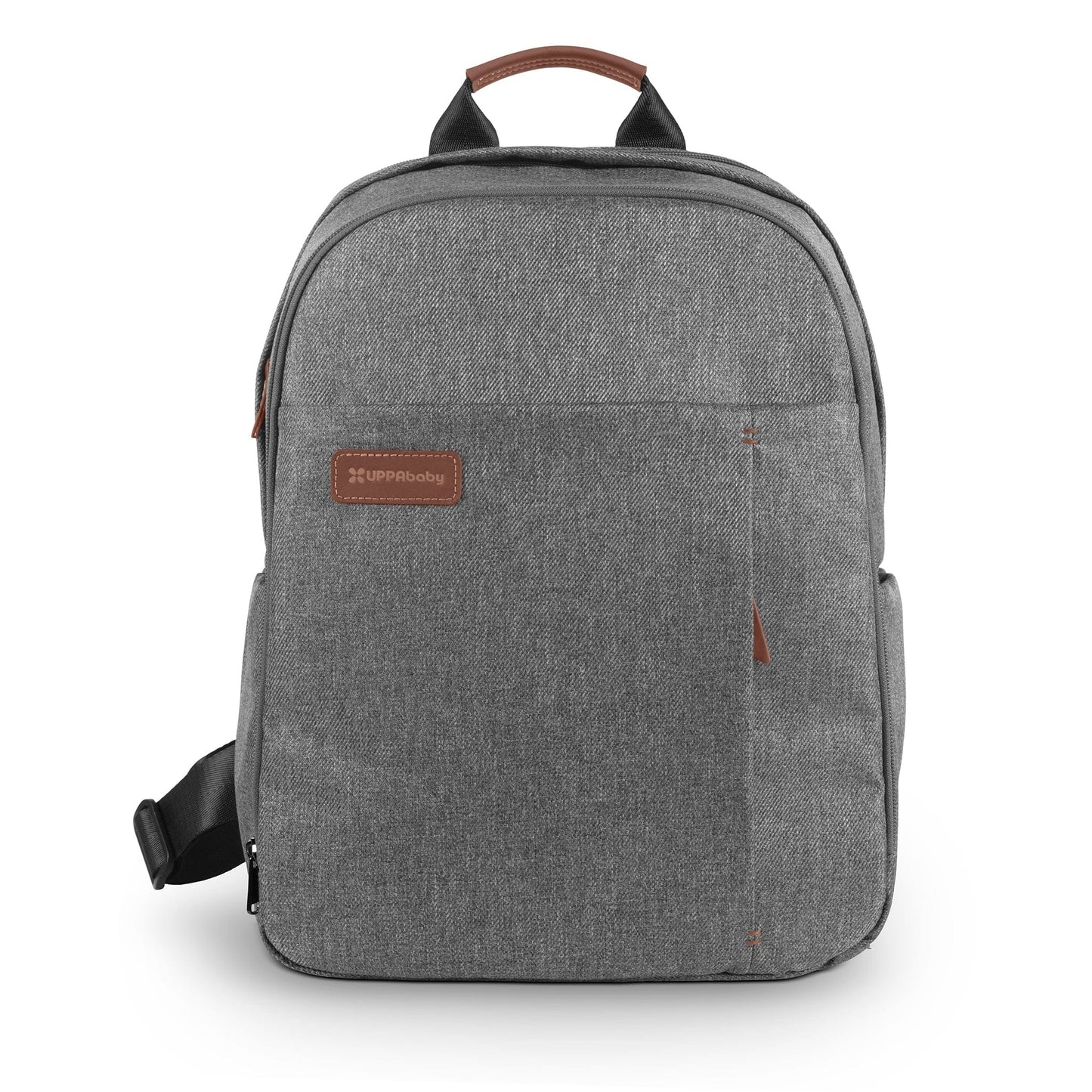UPPAbaby Changing Backpack - Greyson (Charcoal Melange / Saddle Leather) - 0902-DPB-WW-GRY