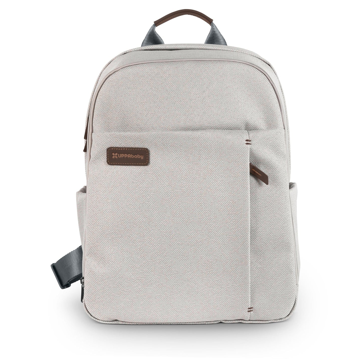 UPPAbaby Changing Backpack - Savannah (Pearl Gray Jacquard / Chestnut Leather) - 0902-DPB-WW-SAV