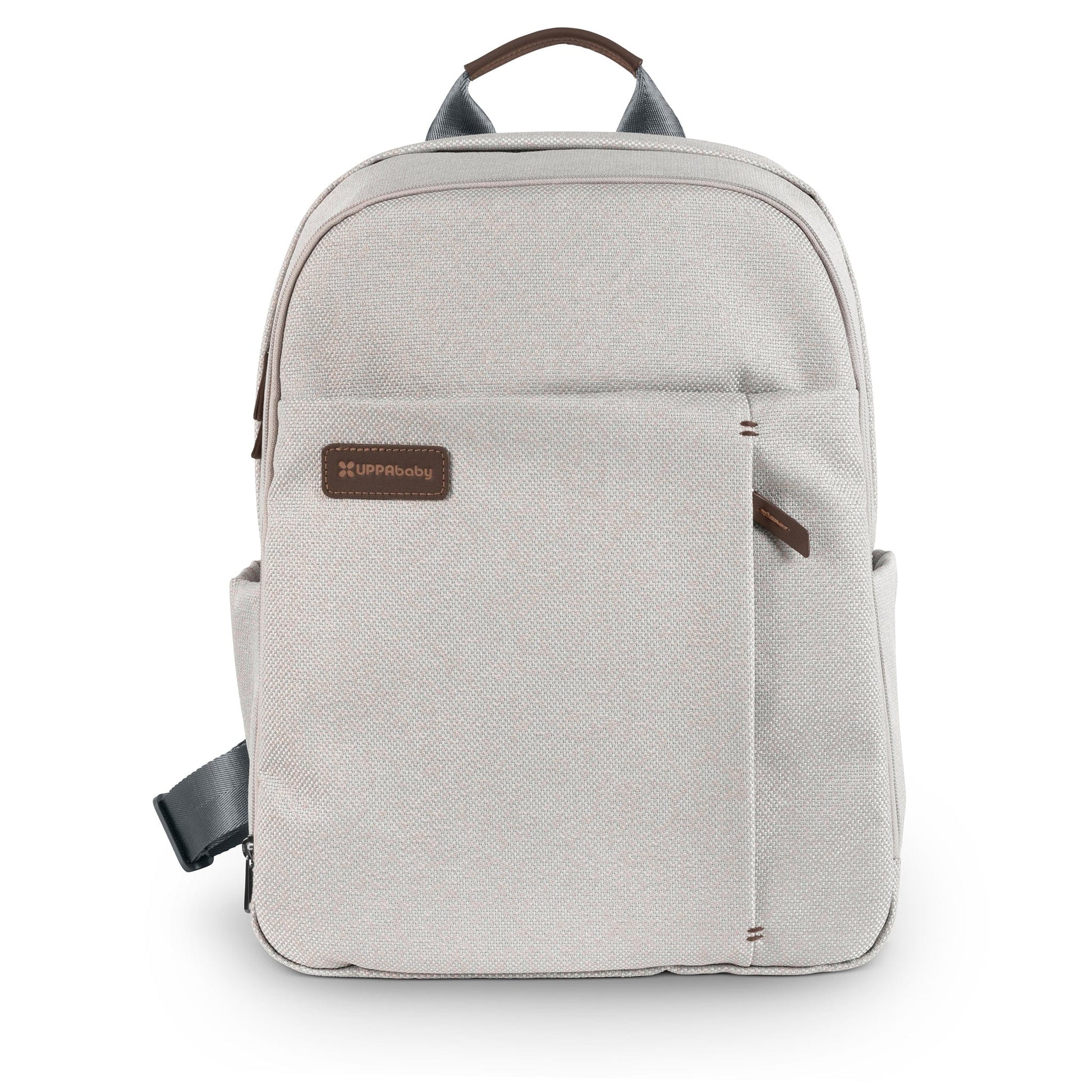 UPPAbaby Changing Backpack - Savannah (Pearl Gray Jacquard / Chestnut Leather) - 0902-DPB-WW-SAV