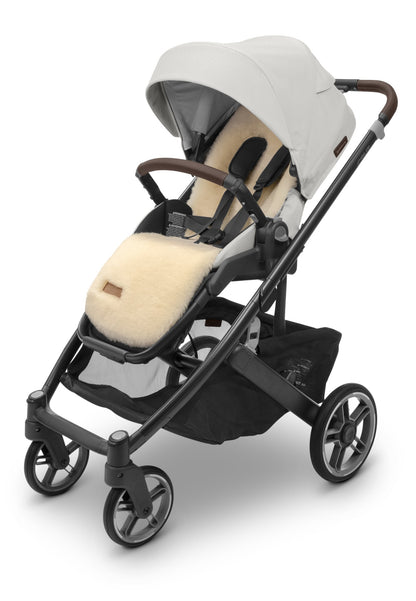 UPPAbaby Seat Liner Luxe - Natural Shearling Wool - Image 4
