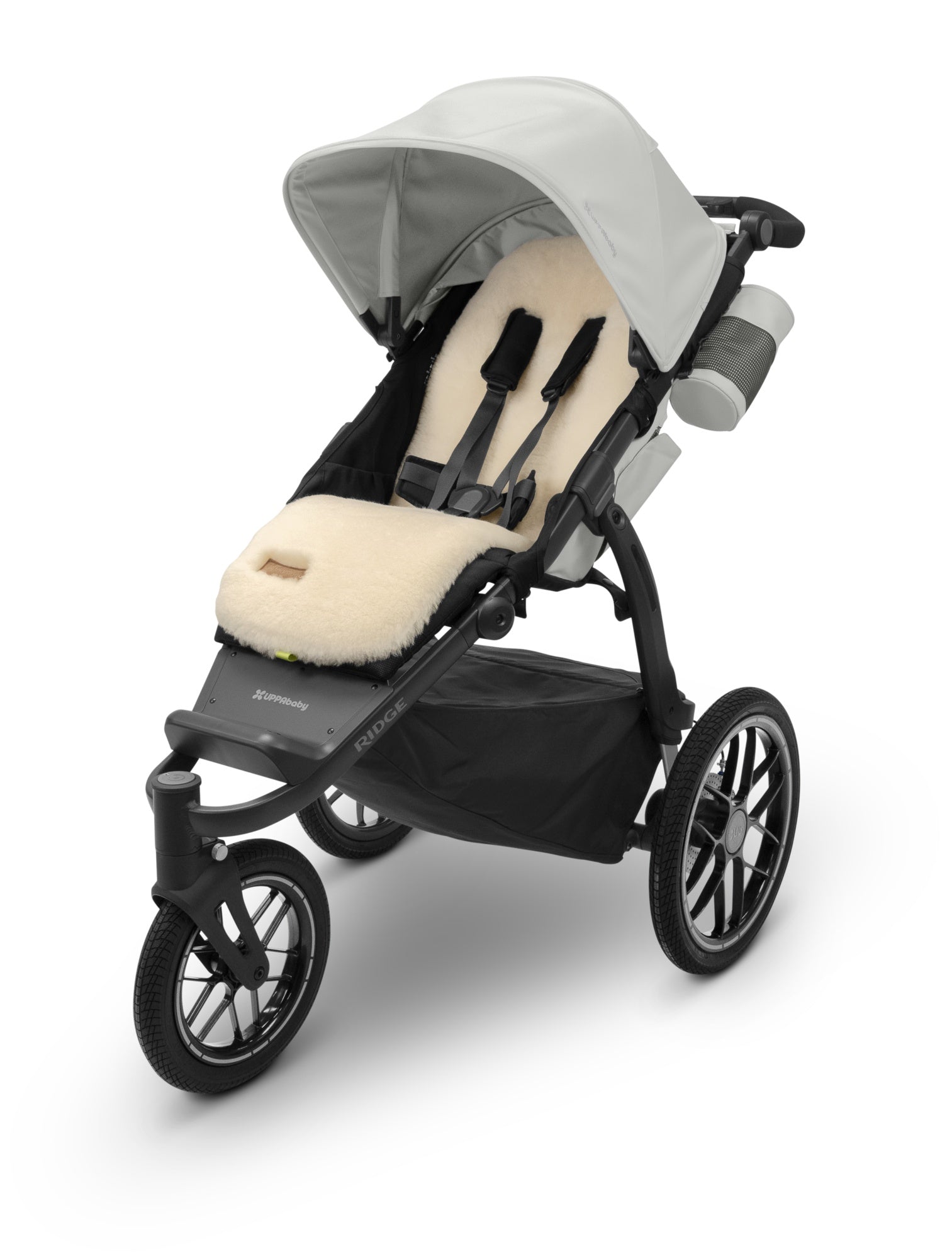 UPPAbaby Seat Liner Luxe - Natural Shearling Wool - Image 7