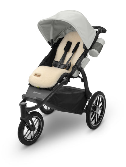 UPPAbaby Seat Liner Luxe - Natural Shearling Wool - Image 7