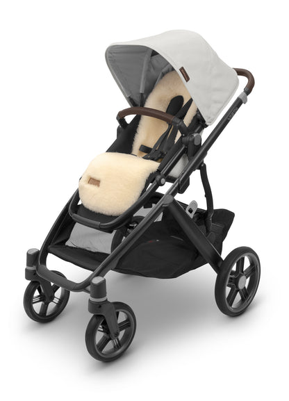 UPPAbaby Seat Liner Luxe - Natural Shearling Wool - Image 9
