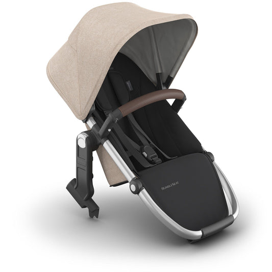 UPPAbaby RumbleSeat V3 - Declan (Oat Melange / Silver Frame / Chestnut Leather) - 0904-RBS-NA-DCL