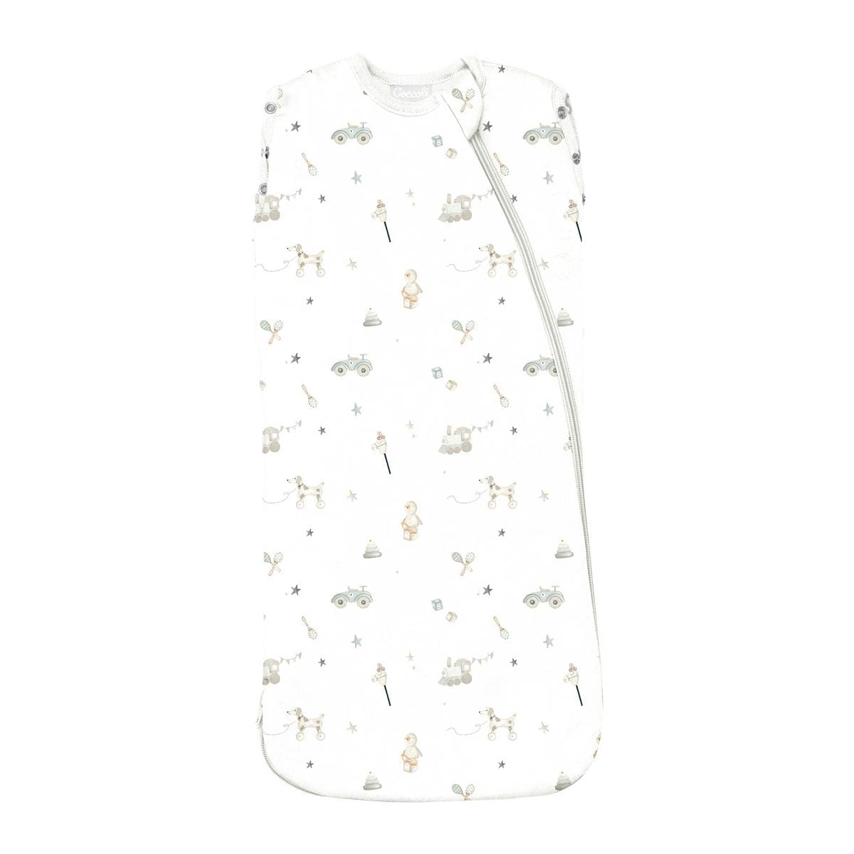 Coccoli Modal 1.5 TOG Swaddle Sleepsack - Toys on Cream - N