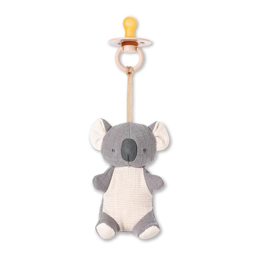 Itzy Ritzy Bitzy Pal Pacifier w/ Natural Rubber Nipple and Soft Cotton Lovey - Koala - NRPAL8433