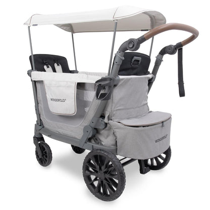 WonderFold L2 Double (2 Seater) Stroller Wagon - Gray