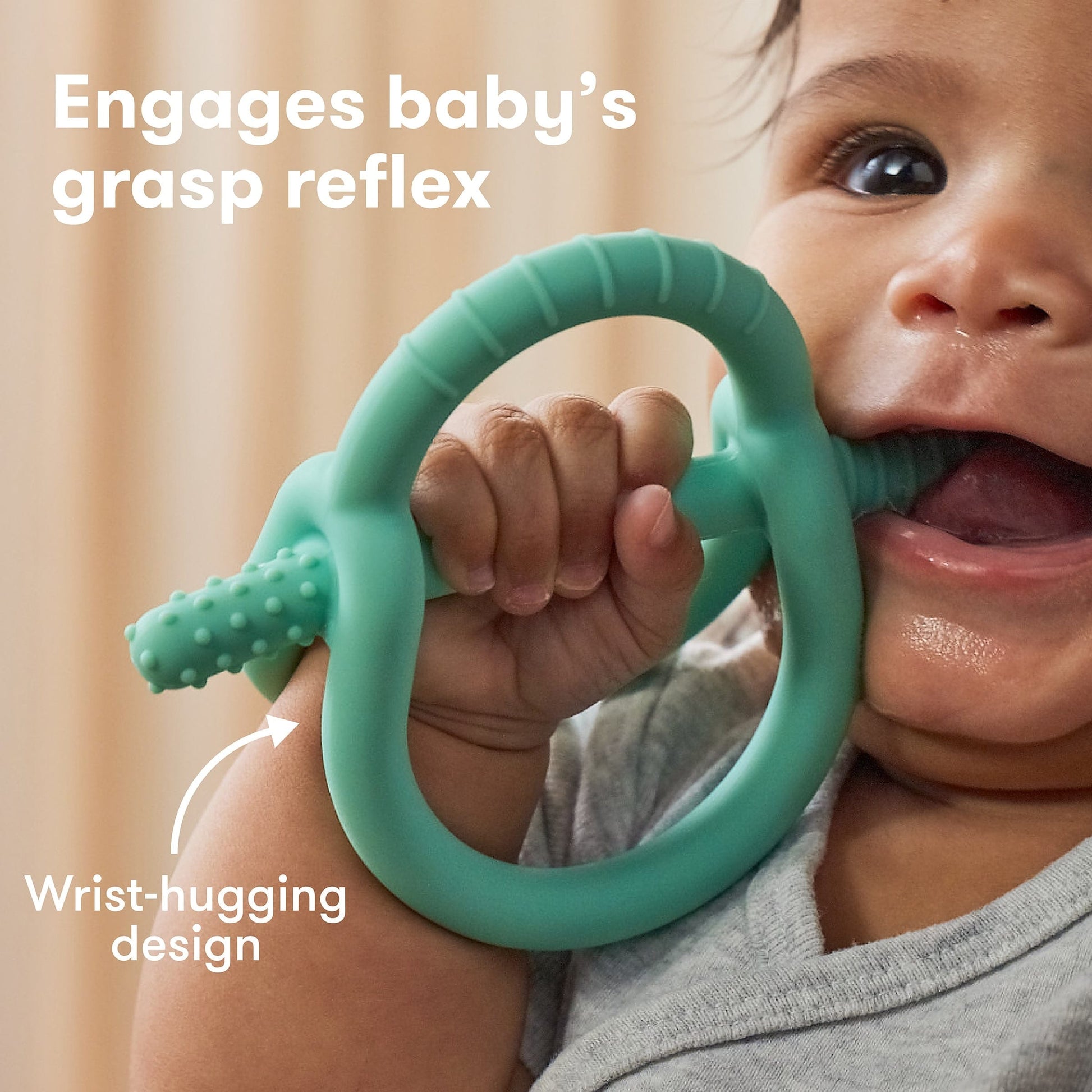 Frida Baby Get-A-Grip Teether - Muted Pink