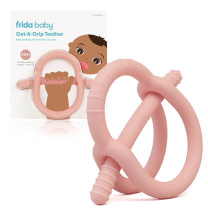Frida Baby Get-A-Grip Teether - Muted Pink