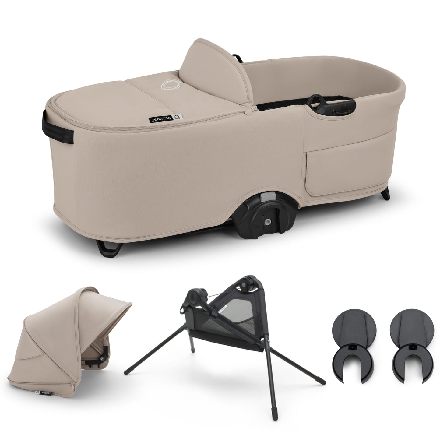 Bugaboo Dragonfly Bassinet Complete + Stand Bundle - Desert Taupe