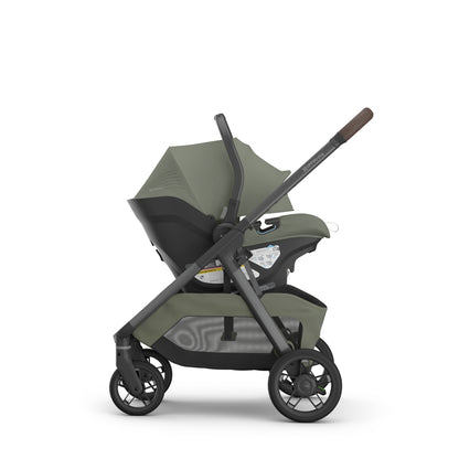 UPPAbaby Kona Stroller + Aria V2 Travel System Bundle - Evelyn Meadow Green