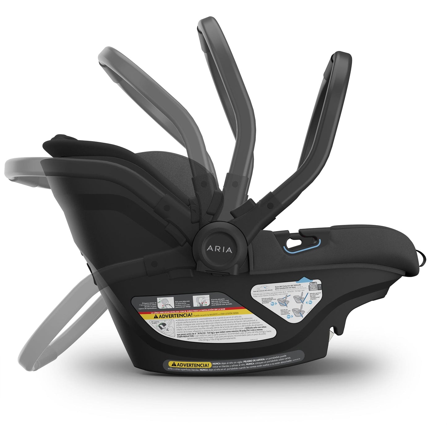 UPPAbaby Aria V2 Lightweight Infant Car Seat - Jake (Charcoal)