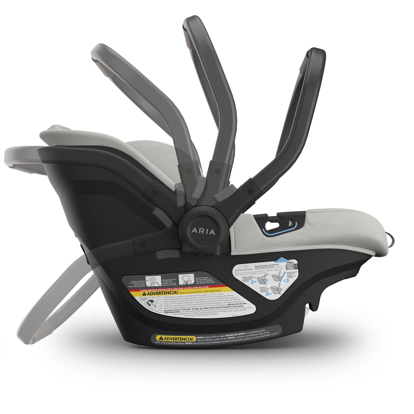 UPPAbaby Aria V2 Lightweight Infant Car Seat - Savannah (Pearl Gray Melange) - 1002-ARI-US-SAV