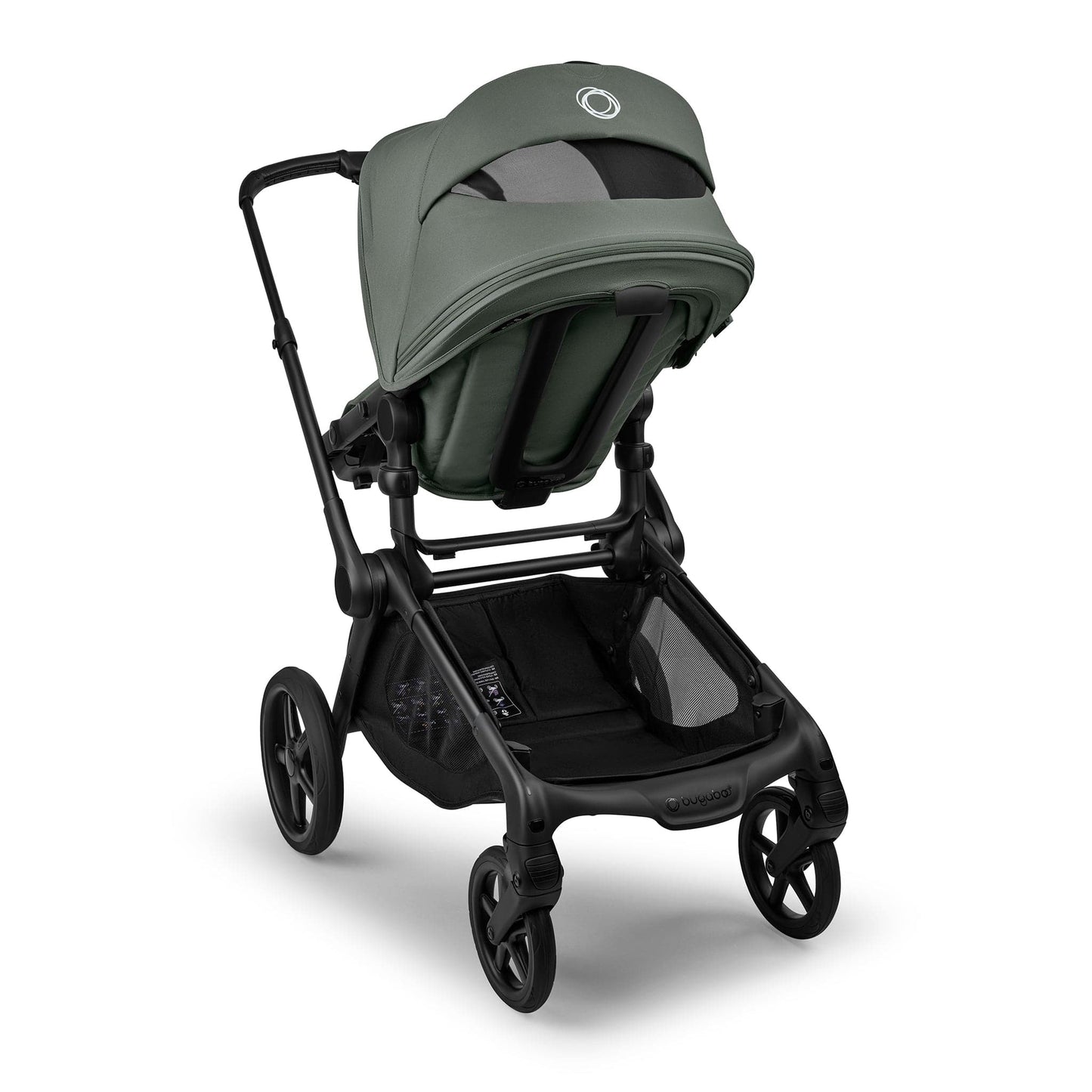 Bugaboo Kangaroo Complete Single-to-Double Stroller - Black / Forest Green / Forest Green