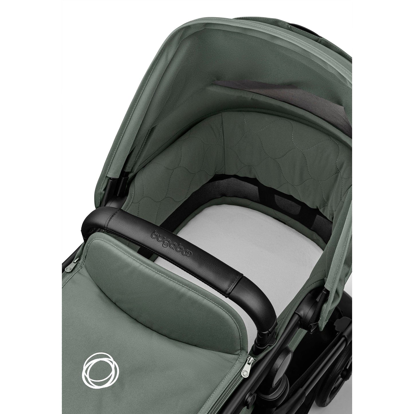 Bugaboo Kangaroo Complete Single-to-Double Stroller - Black / Forest Green / Forest Green