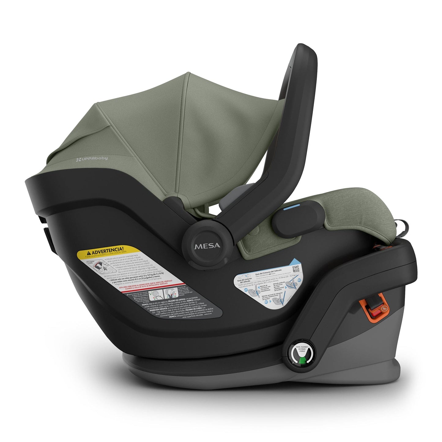 UPPAbaby Mesa V3 Infant Car Seat - Evelyn (Meadow Green) - 1003-MSA-US-EVE