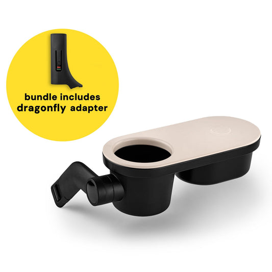 Bugaboo Stroller Snack Tray + Dragonfly Tray Adapter Bundle - 100366001-100315002